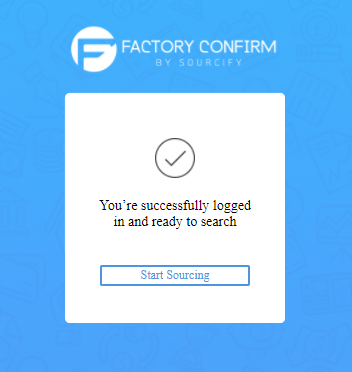 factory confirm logged in