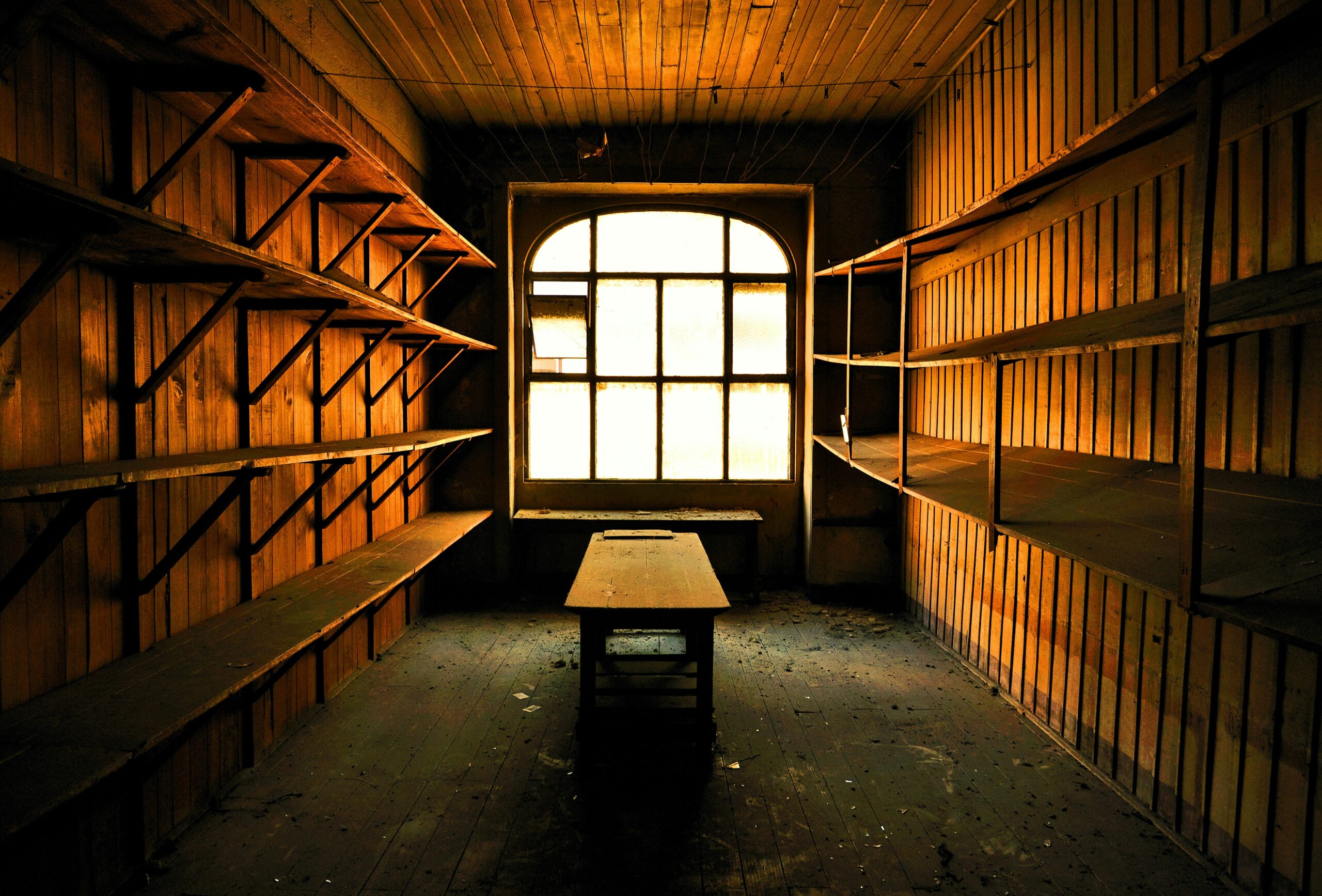 Empty storage room
