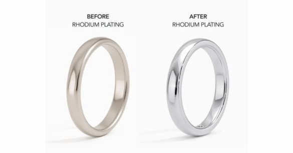 Rhodium-plated jewelry