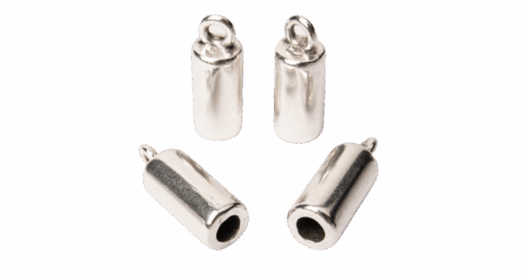 Bails, connectors, and end caps